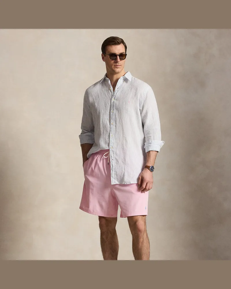 Ralph Lauren Große Größen - Classic-Fit Stretch-Badeshorts Traveler Pink