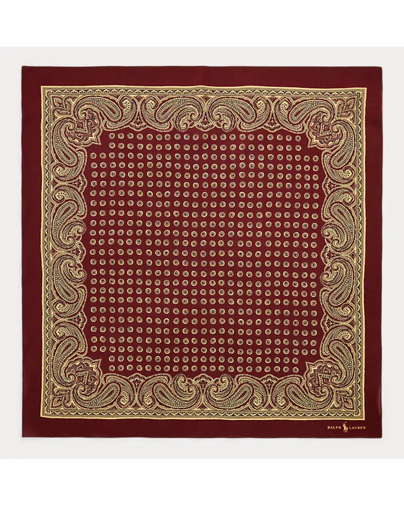 Ralph Lauren Elegantes Bandana aus Seide Red