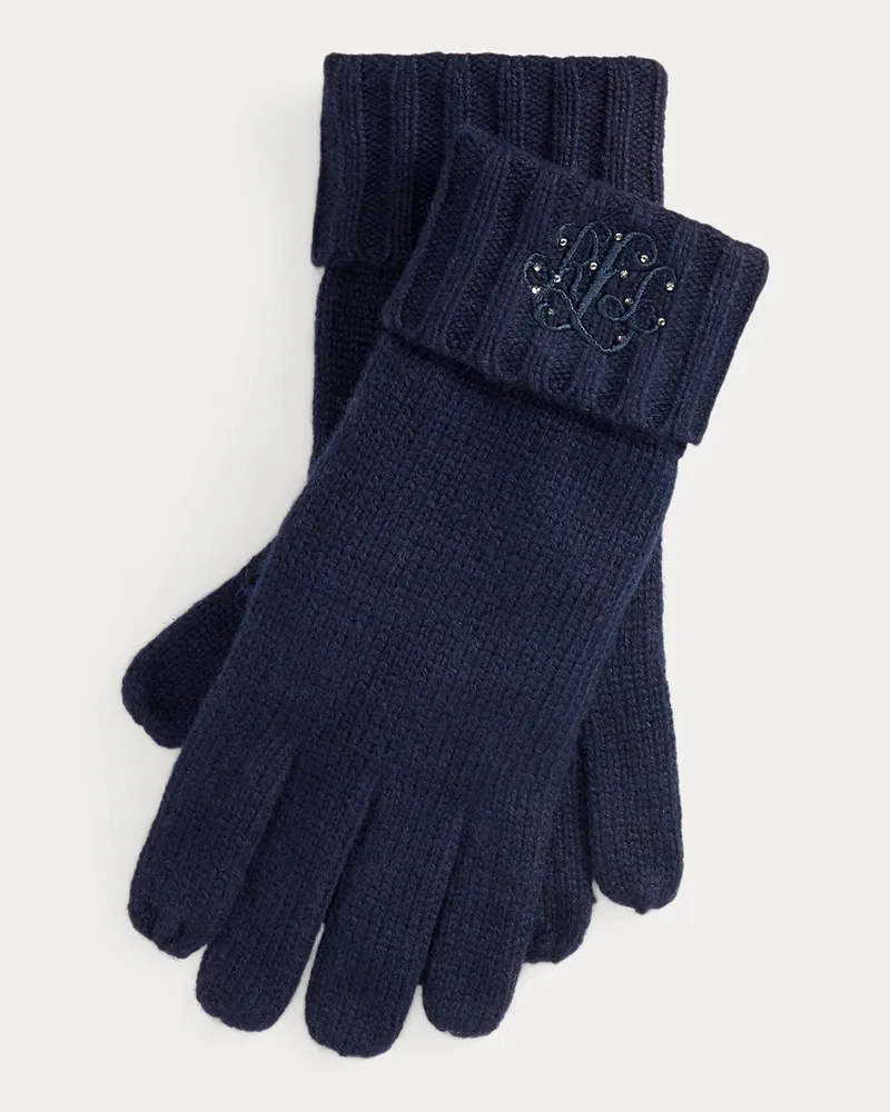 Ralph Lauren Handschuhe mit Logostickerei Blue