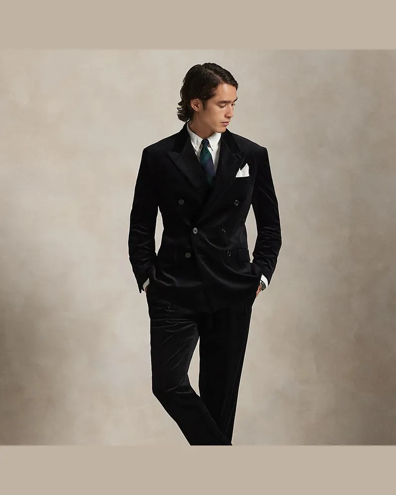 Ralph Lauren Anzughose aus Kordsamt Black