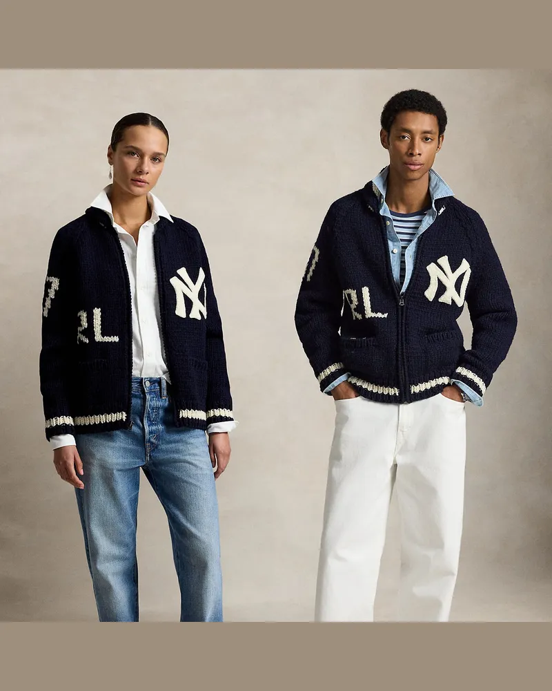 Ralph Lauren Strickjacke Polo  Ralph Lauren Lauren Yankees Blue
