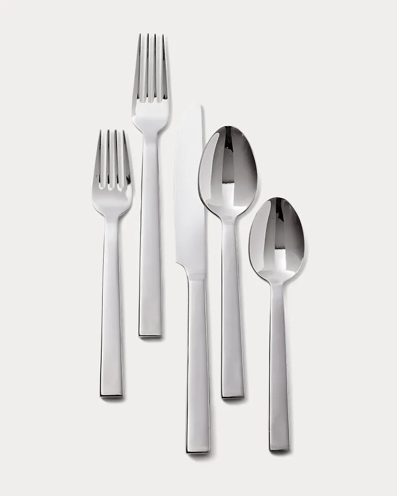 Ralph Lauren Home 5-teiliges Tischbesteckset Academy Silver