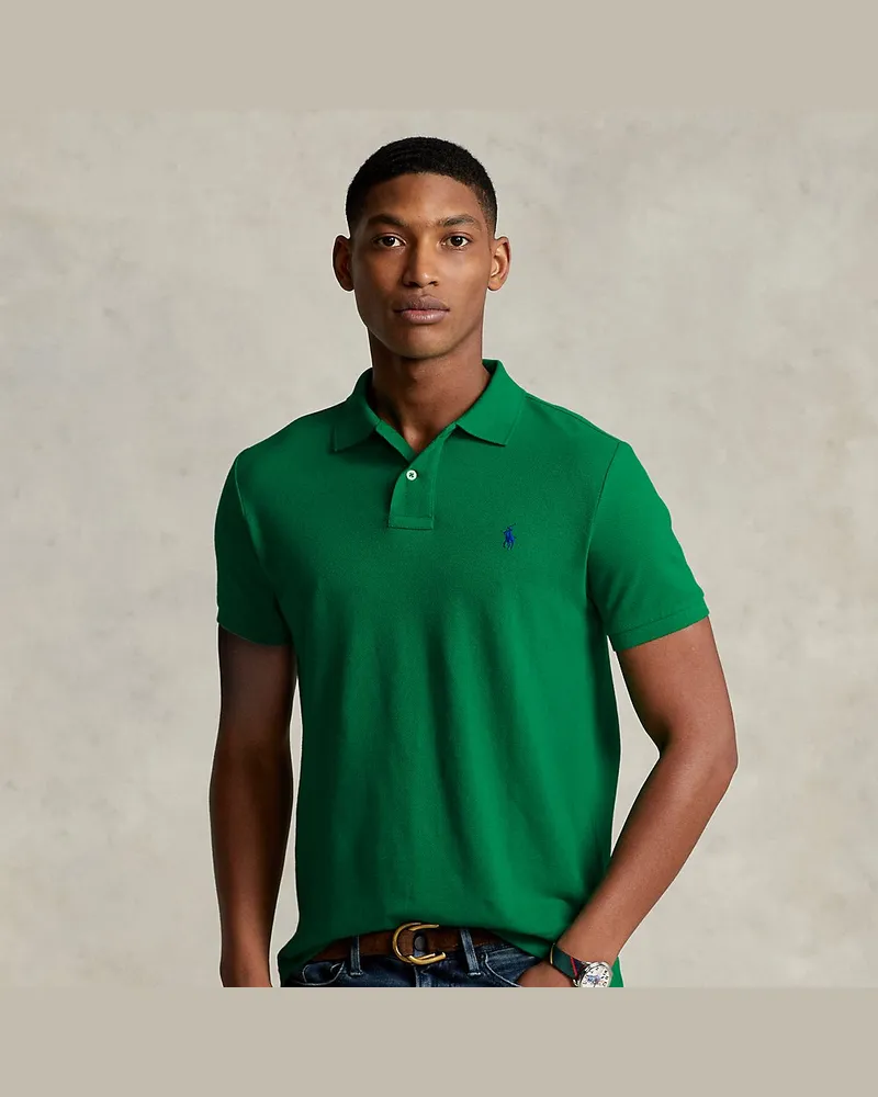 Ralph Lauren Slim-Fit Poloshirt aus Piqué Green