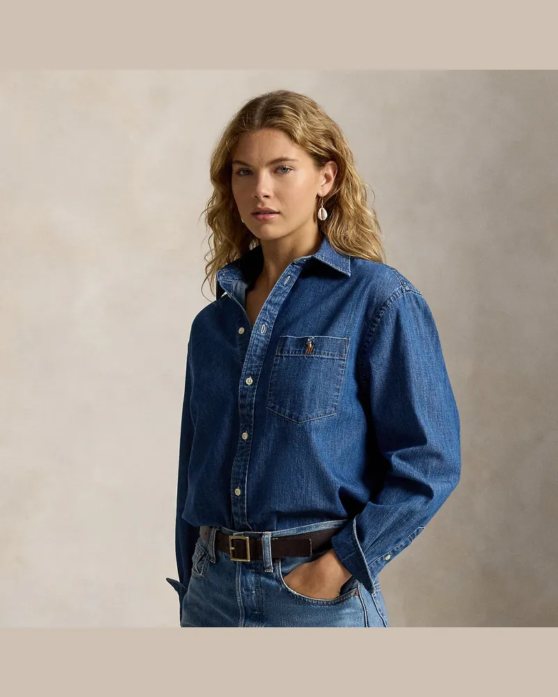 Ralph Lauren Das Big-Fit Hemd aus Baumwolldenim Blue