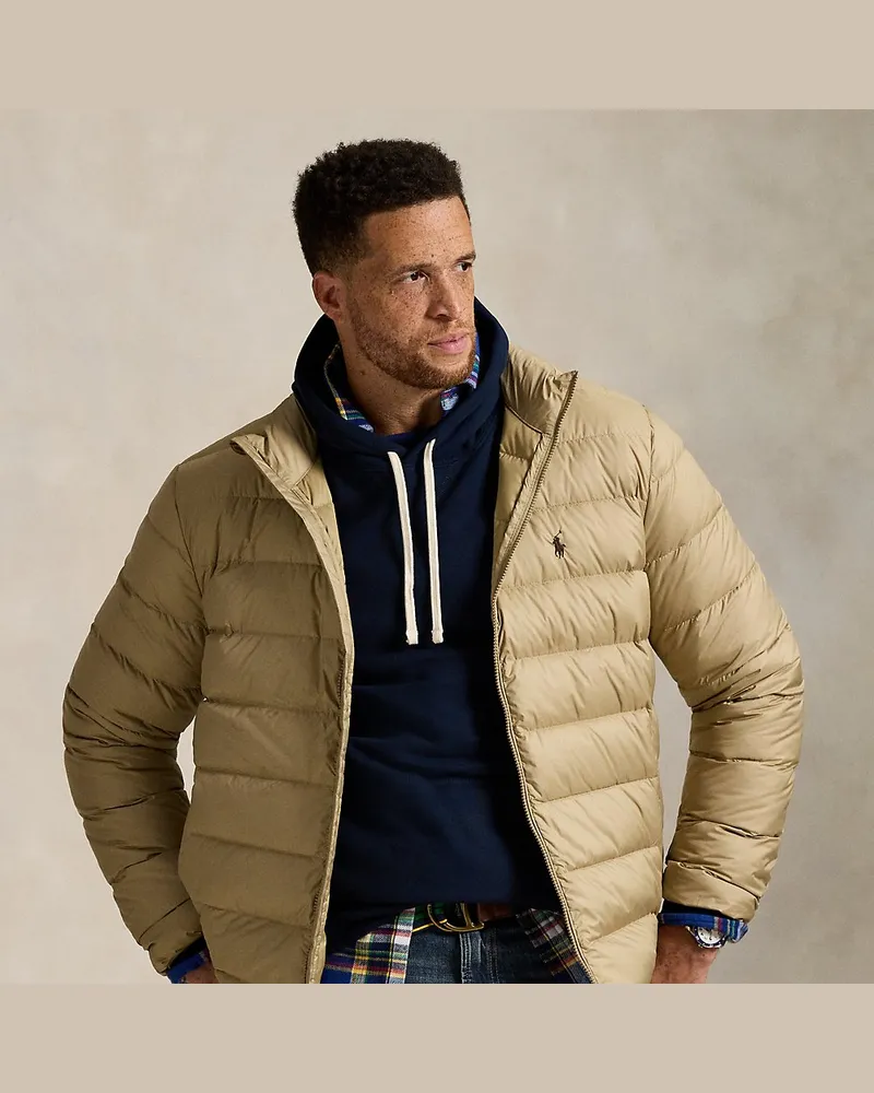 Ralph Lauren Große Größen - Die verstaubare Daunenjacke Colden Tan