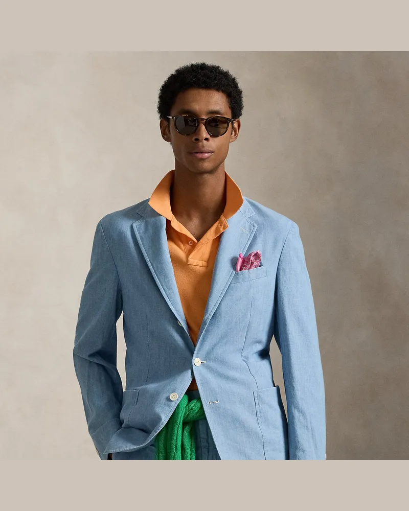 Ralph Lauren Tailored-Fit-Jacke Polo Soft Blue