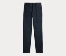 Gestreifte Slim-Fit Fischgrat-Anzughose