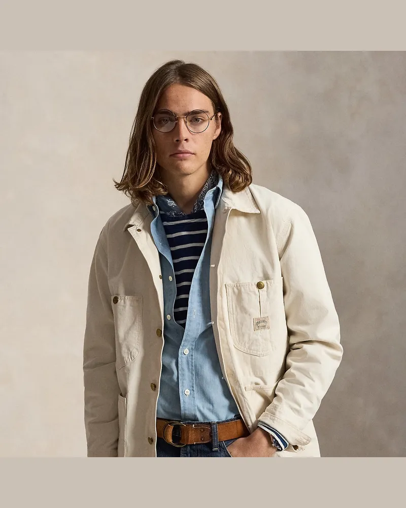 Ralph Lauren Die Utility-Jacke Waldron aus Twill Cream