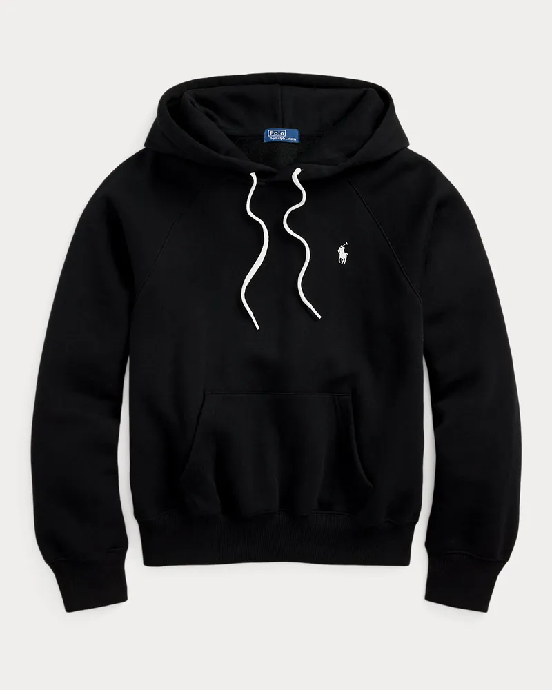 Ralph Lauren Shrunken-Fit Kapuzenpullover aus Fleece Black