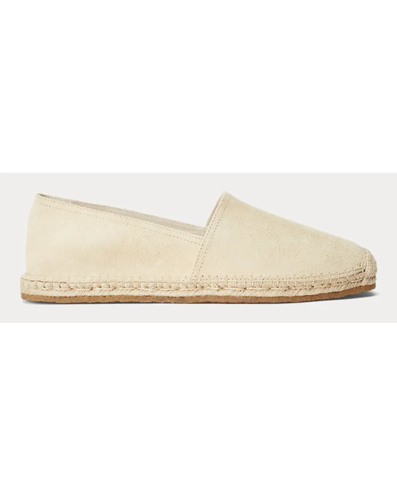 Ralph Lauren Espadrille aus Rauwildleder Cream