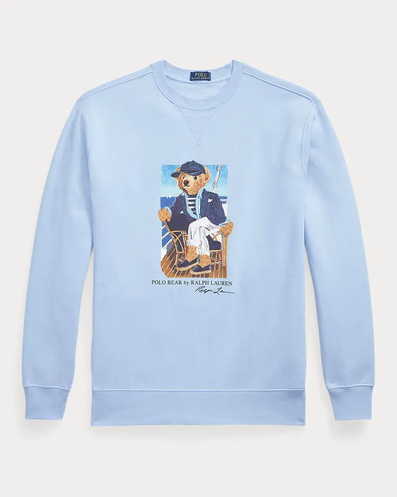 Ralph Lauren Große Größen - Fleece-Sweatshirt mit Polo Bear Blue