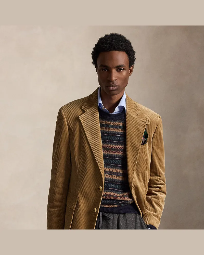 Ralph Lauren Die Kordsamtjacke RL67 Tan