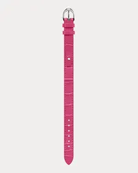 Ralph Lauren Mini-Stirrup-Armband aus Alligatorleder Pink