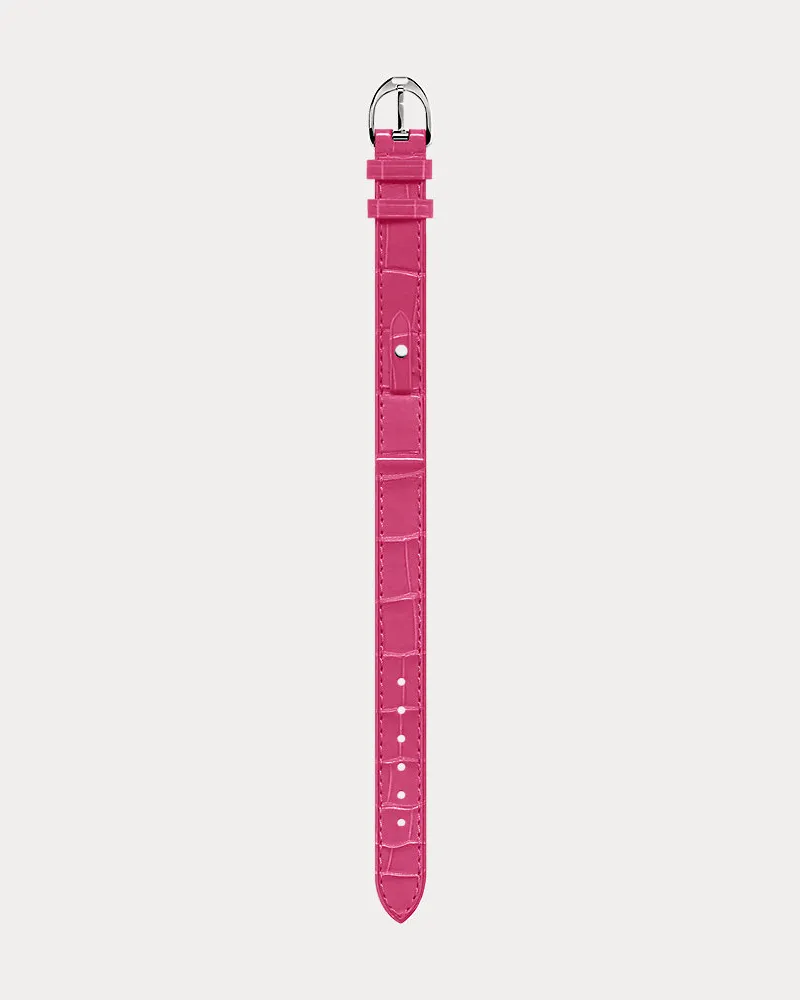 Ralph Lauren Mini Stirrup Armband Aus Alligatorleder Pink