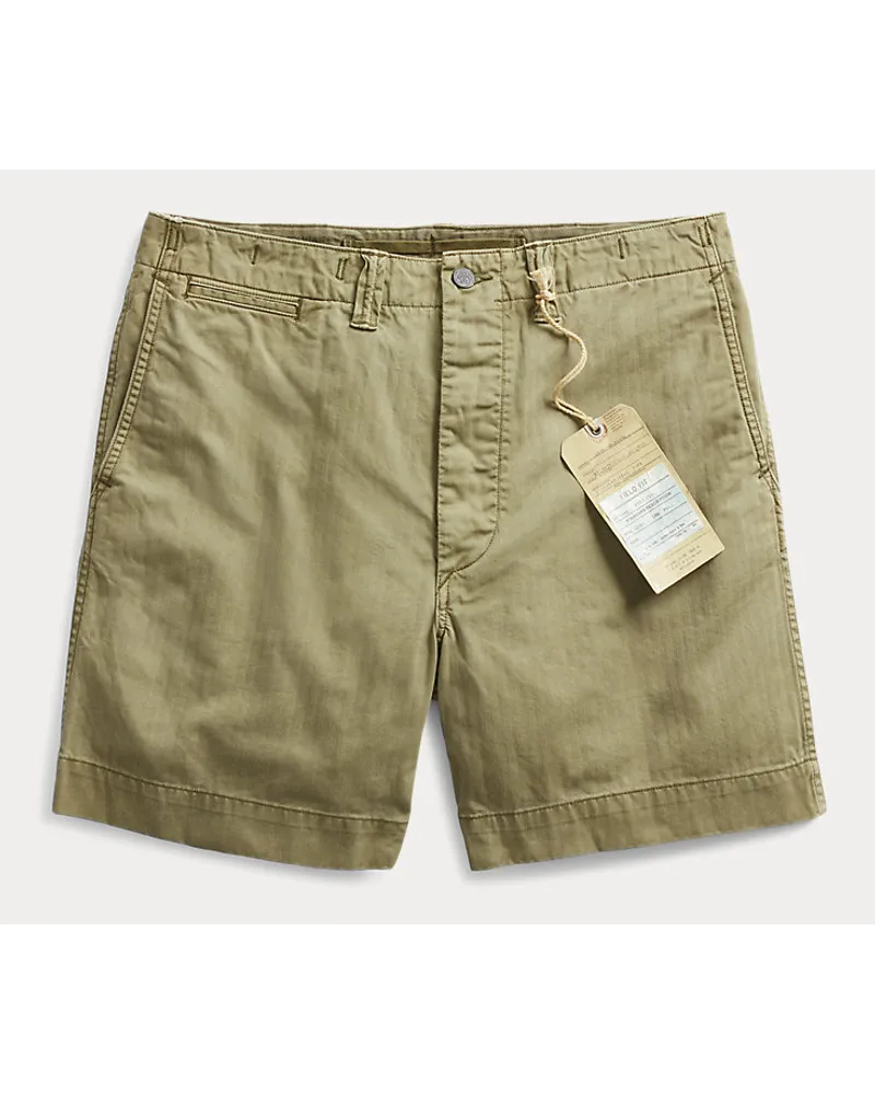 Ralph Lauren Feldshorts aus Fischgrat-Twill Green