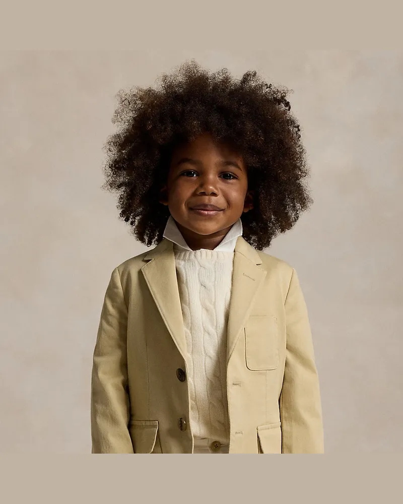Ralph Lauren Anzugjacke aus Stretch-Chino Tan