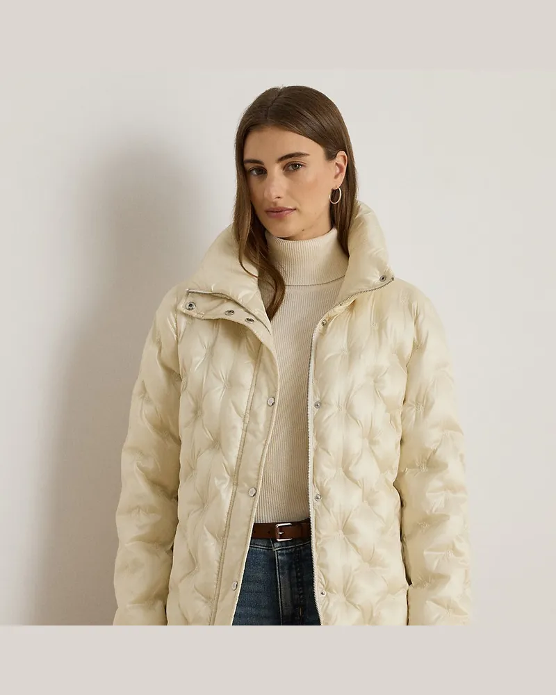 Ralph Lauren Puffer-Steppmantel mit Logo Tan