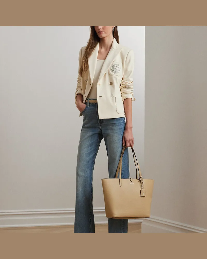 Ralph Lauren Große wendbare Kunstleder-Tragetasche Multi
