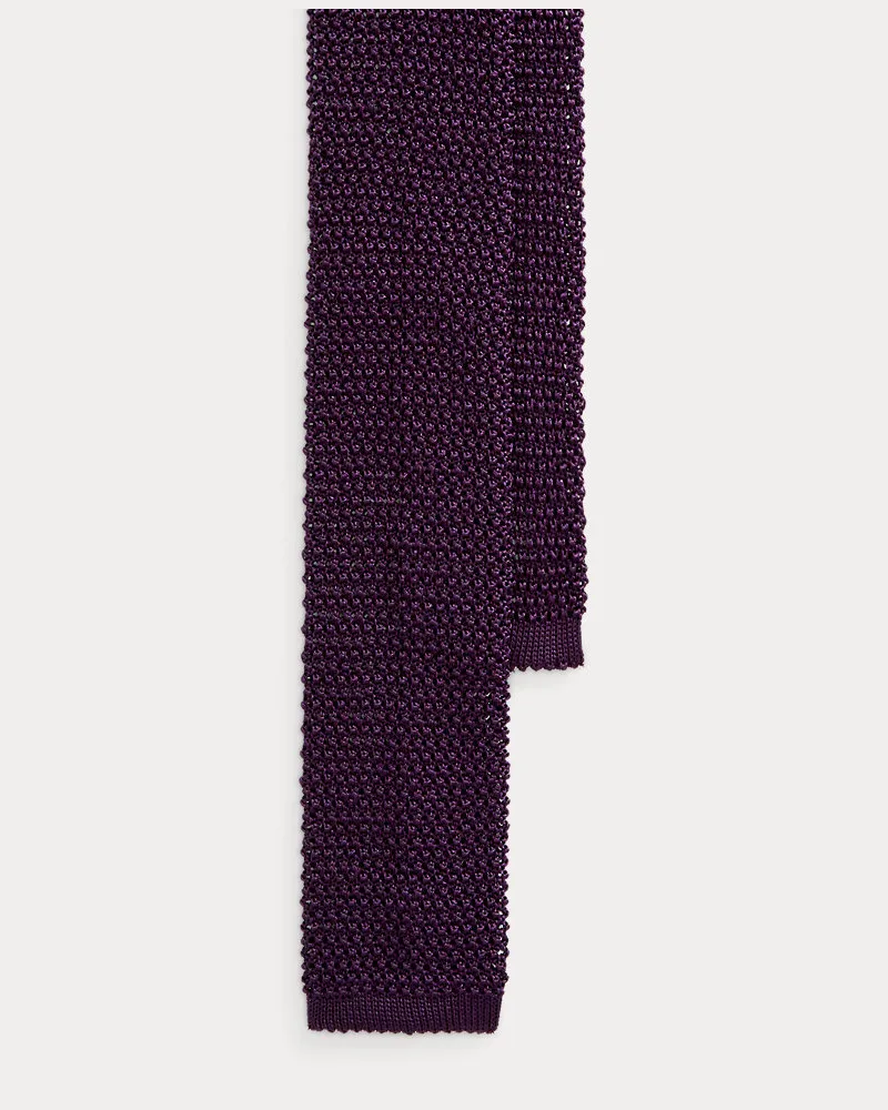 Ralph Lauren Strickkrawatte aus Seide Purple