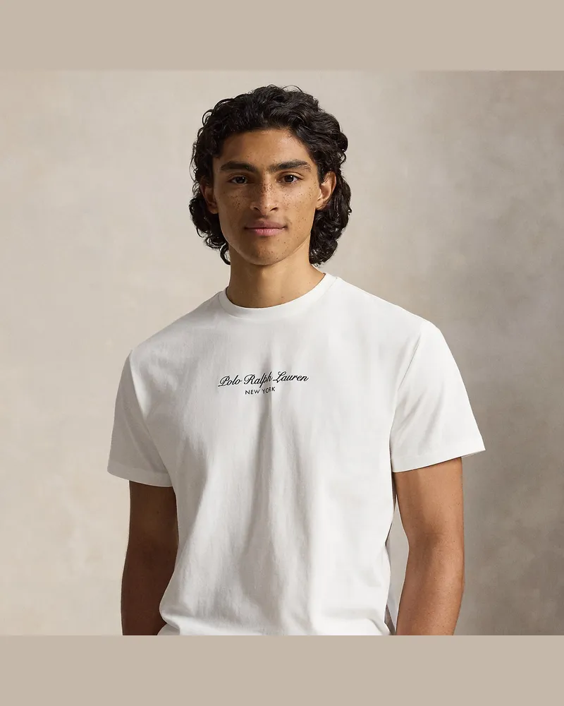 Ralph Lauren Classic-Fit Jersey-T-Shirt mit Logo White