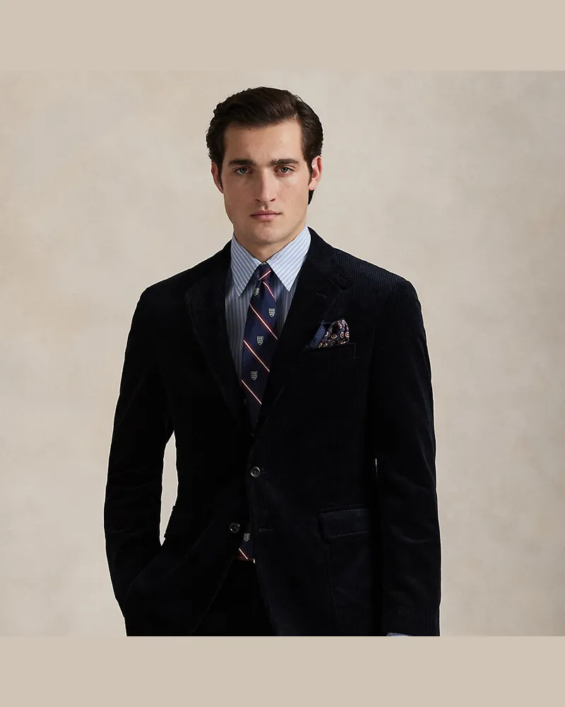 Ralph Lauren Tailored-Fit Polo-Kordsamt-Anzugjacke Blue