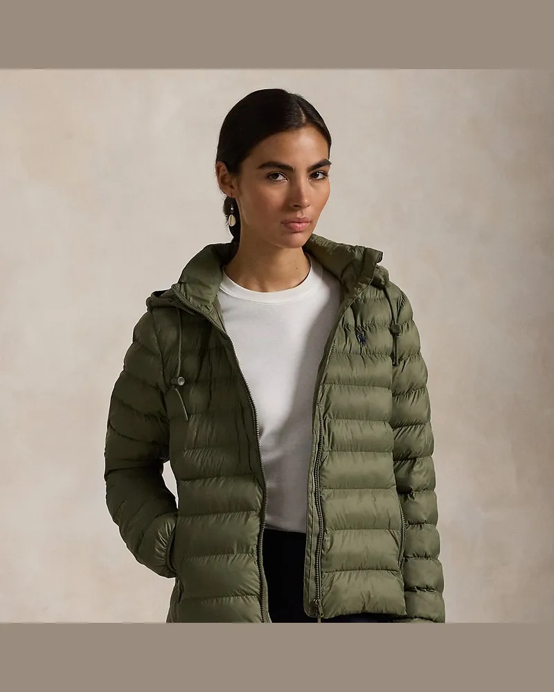 Ralph Lauren Wasserbeständige Kapuzenjacke Green