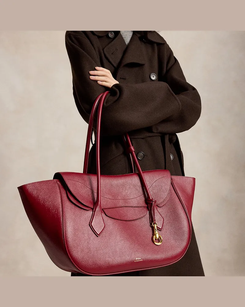 Ralph Lauren Große Schultertasche Polo Blaze Pink