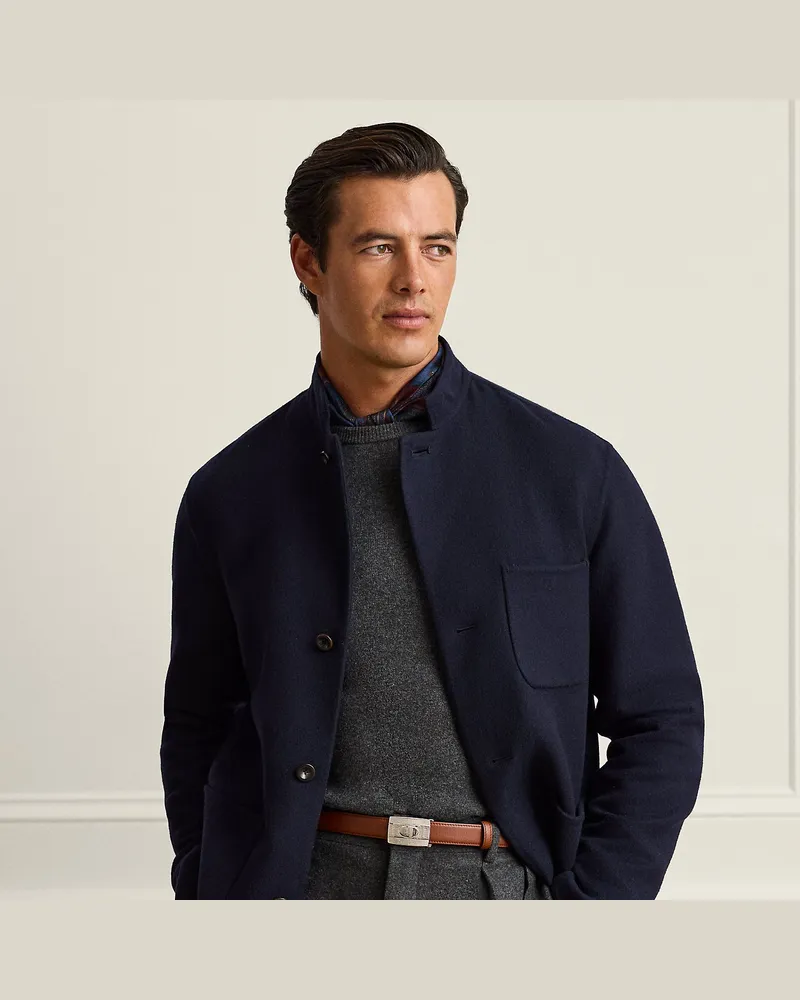 Ralph Lauren Handgeschneiderte Kaschmirjacke Blue