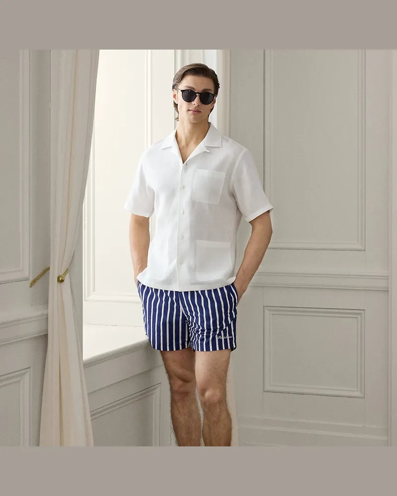 Ralph Lauren Gestreifte Badeshorts Amalfi Blue