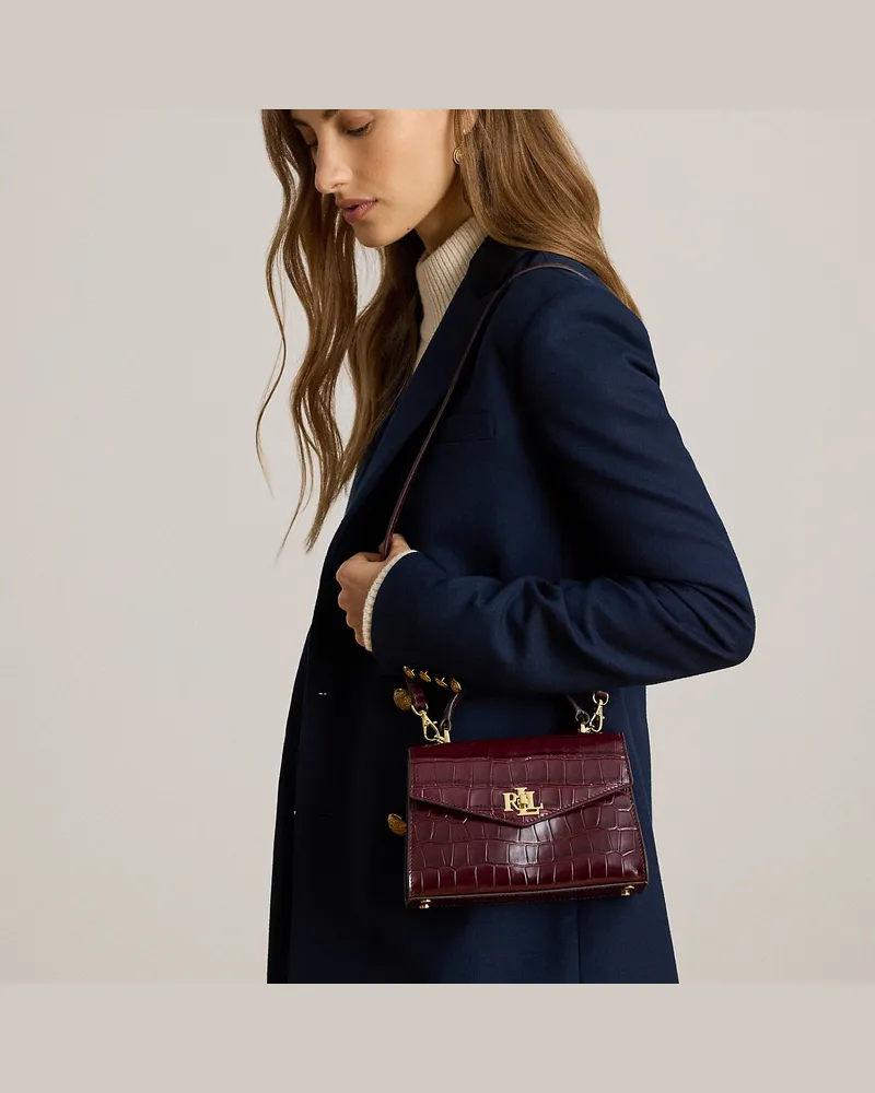 Ralph Lauren Kleine Umhängetasche Farrah Red