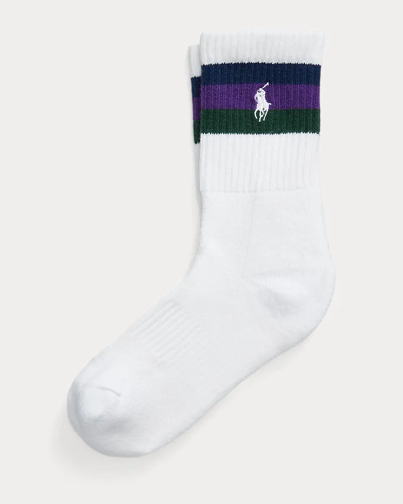 Ralph Lauren Crew-Socken Wimbledon White