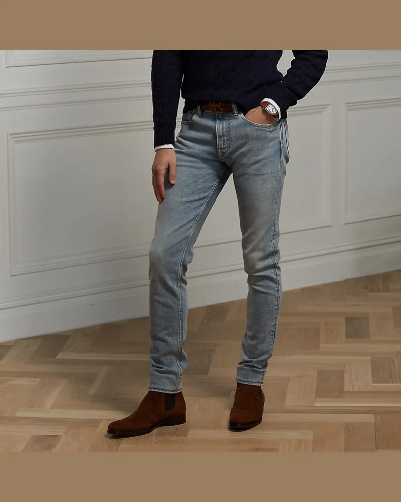 Ralph Lauren Skinny-Fit Stretchjeans Blue