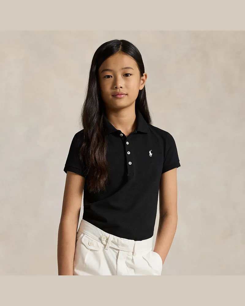 Ralph Lauren Poloshirt aus Stretchpiqué Black