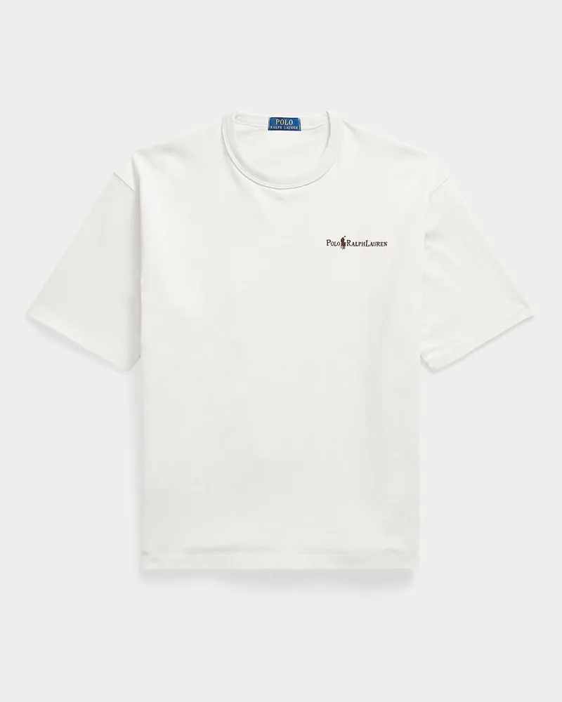 Ralph Lauren Relaxed-Fit Jersey-T-Shirt mit Logo White