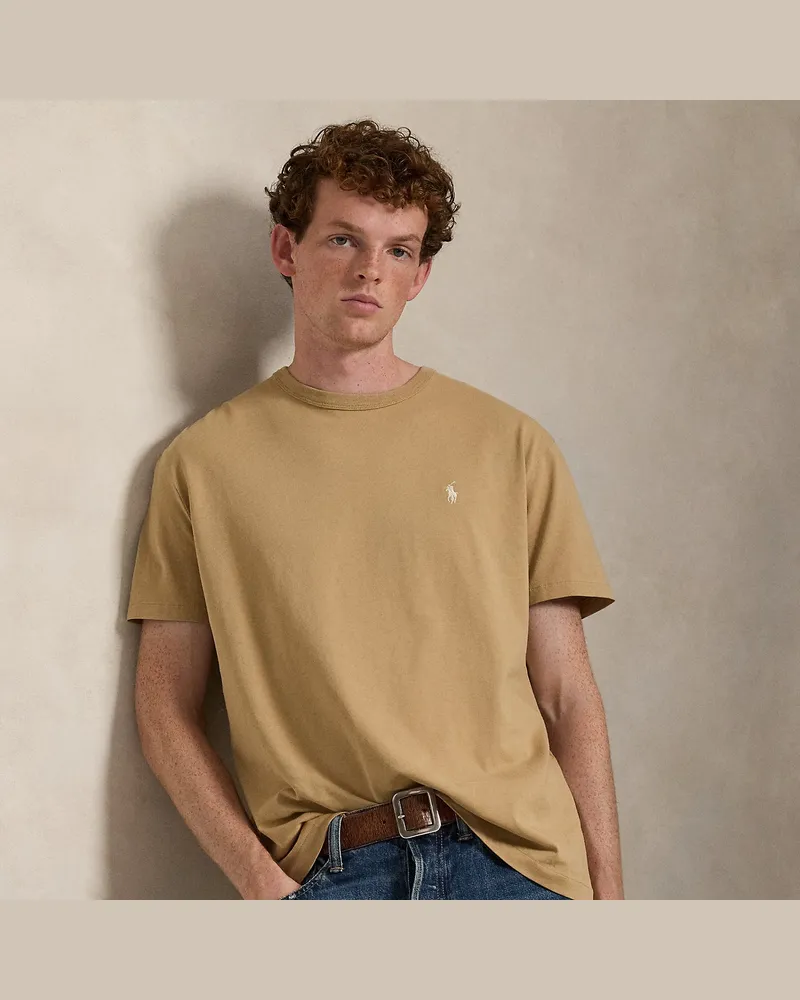 Ralph Lauren Classic-Fit Rundhals-T-Shirt aus Jersey Tan
