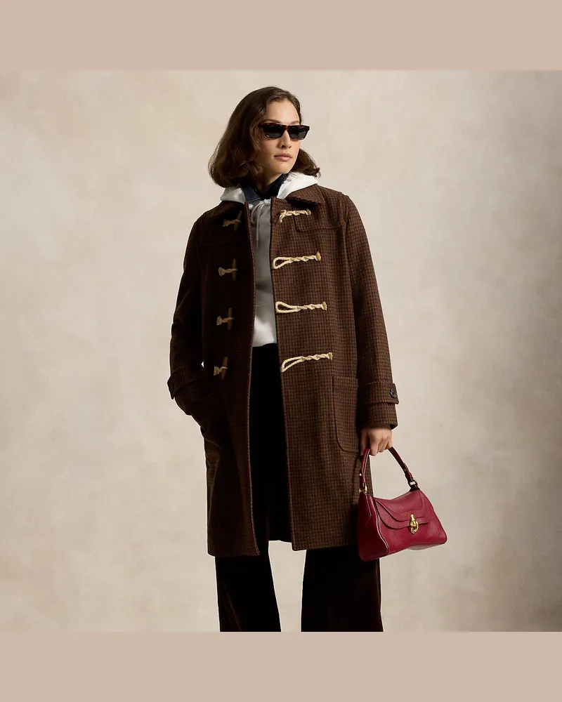 Ralph Lauren Wollmantel mit Knebelverschlüssen Brown