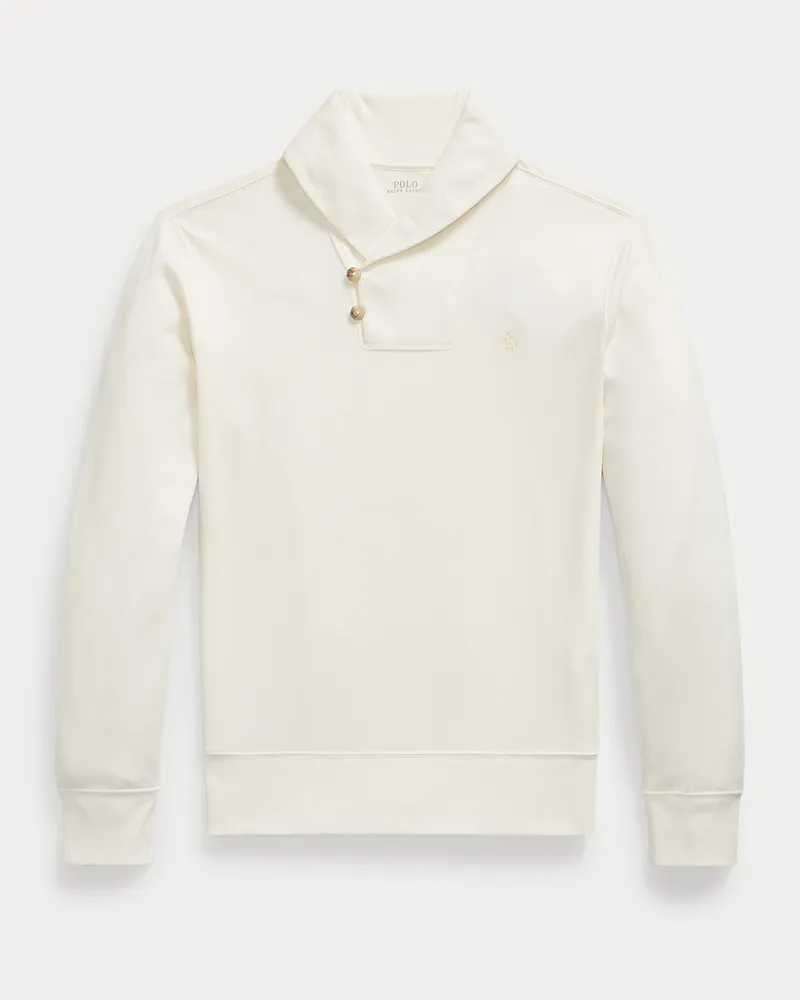 Ralph Lauren Luxus-Jerseypullover mit Schalkragen Cream
