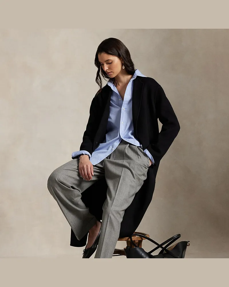 Ralph Lauren Beidseitiger Wollmantel Black