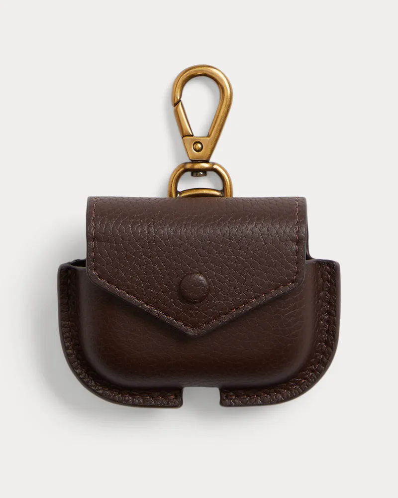Ralph Lauren Hülle aus Narbenleder für AirPods Pro 3 Brown