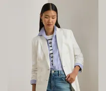 Zweireihiger Blazer aus Leinen-Twill