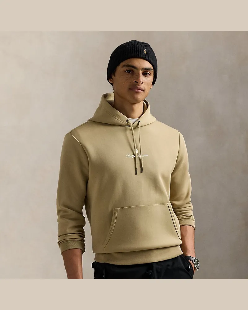 Ralph Lauren Doppellagige Kapuzenjacke mit Logo Tan