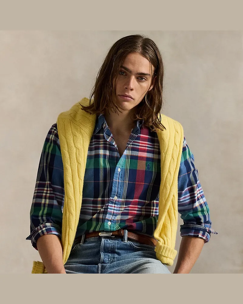 Ralph Lauren Kariertes Custom-Fit Oxfordhemd Multi