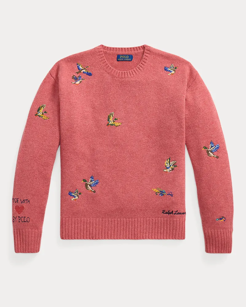 Ralph Lauren Relaxed-Fit Woll-Alpaka-Pullover Red