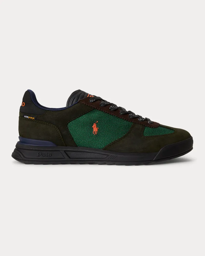 Ralph Lauren Sneaker Varick mit Wildlederbahnen Green
