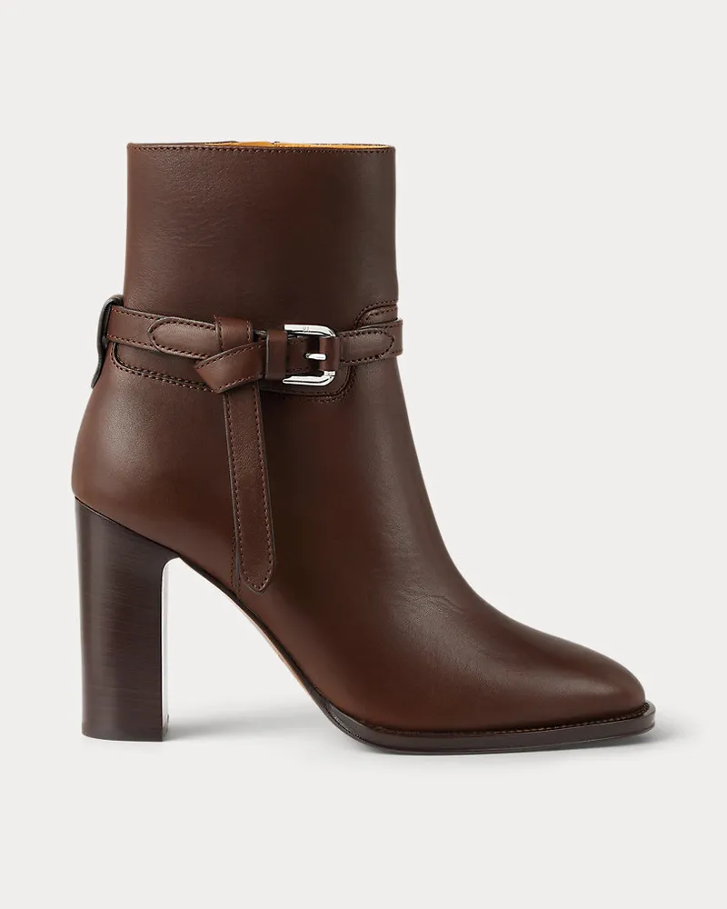 Ralph Lauren Stiefelette Donnely aus Kalbsleder Brown