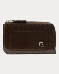 Ralph Lauren Kartenetui RL mit Reißverschluss Brown