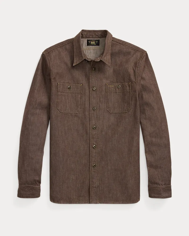 Ralph Lauren Arbeitshemd aus Denim Brown