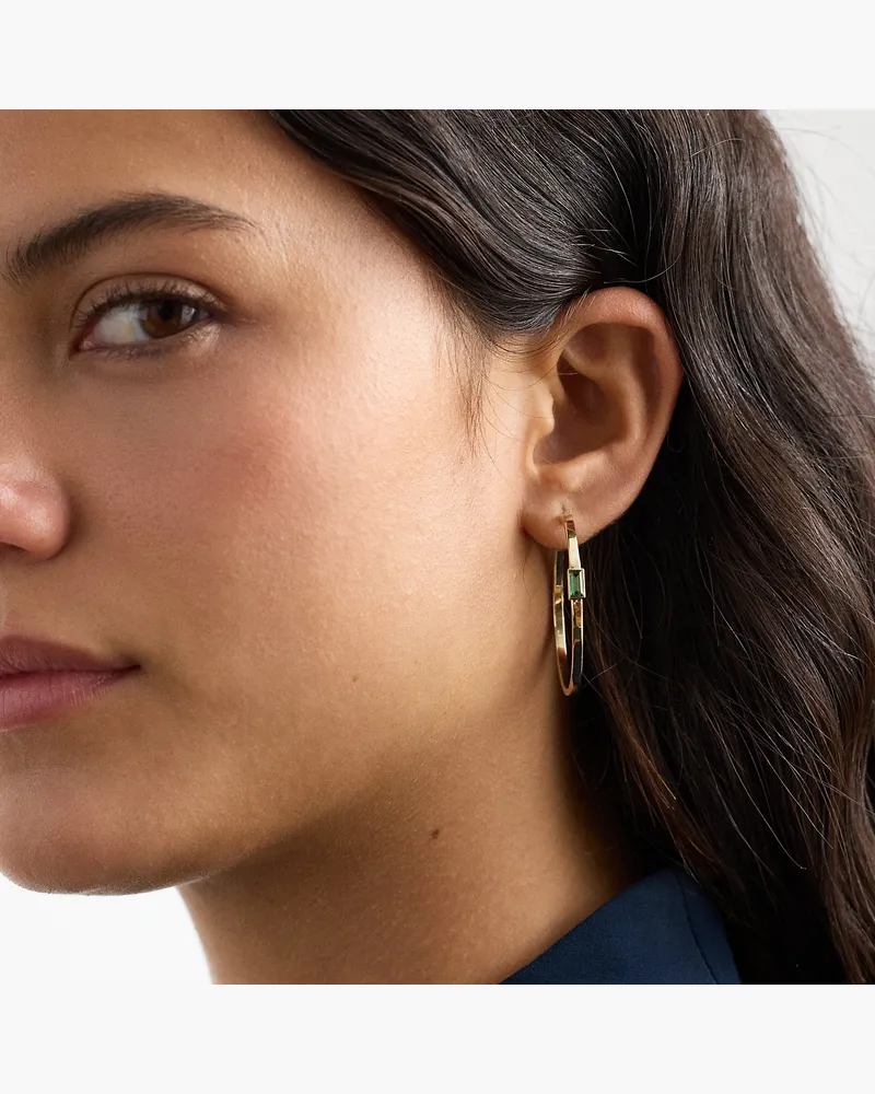 Ralph Lauren Vergoldete Creolen mit Ziersteinen Gold