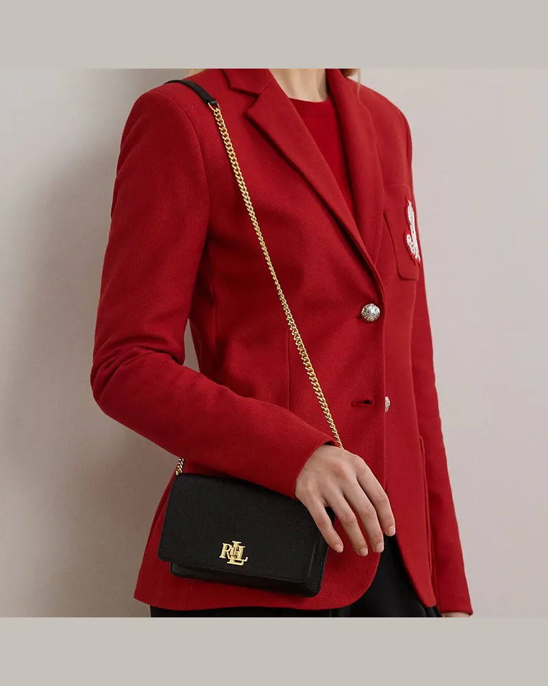 Ralph Lauren Strukturierte Techniktasche zum Umhängen Black