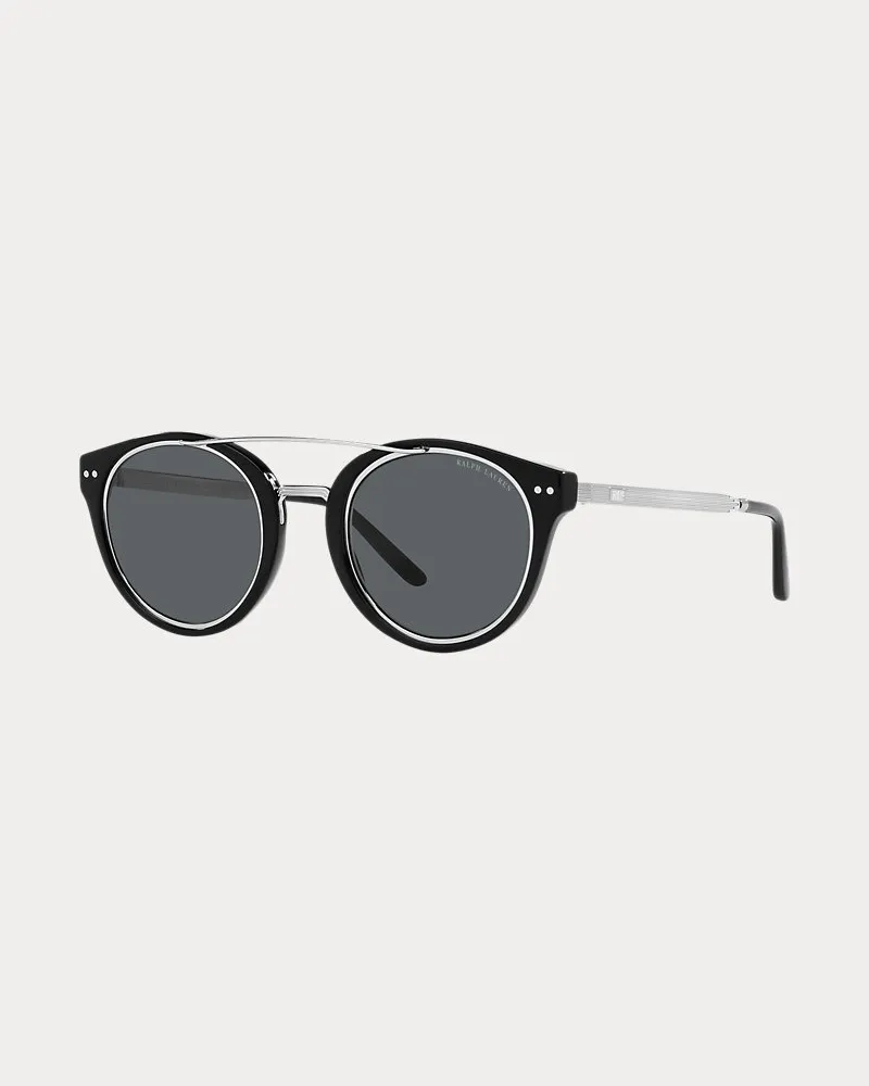 Ralph Lauren Panto-Sonnenbrille im Art-déco-Stil Silver